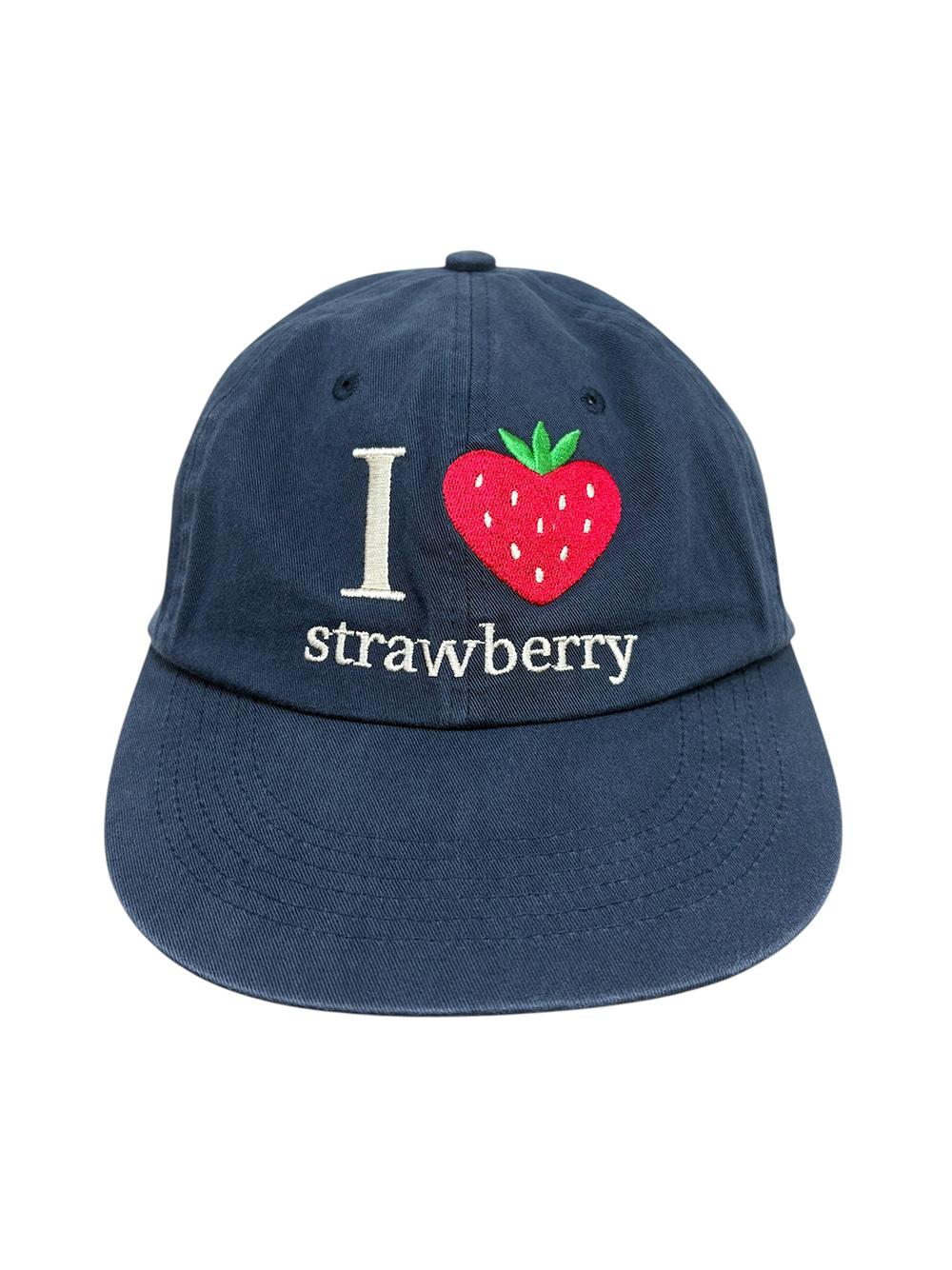 Strawberry Washed Cap Navy
