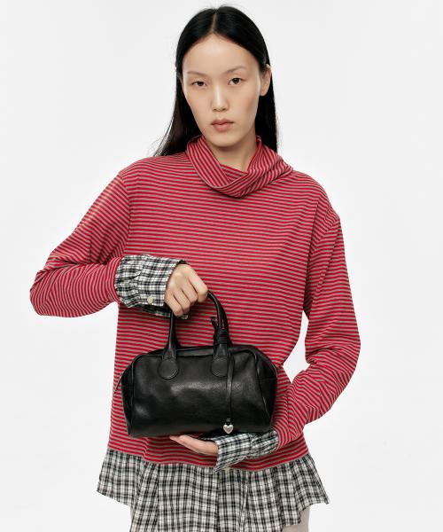 SOFT BOWLING_black washed nappa