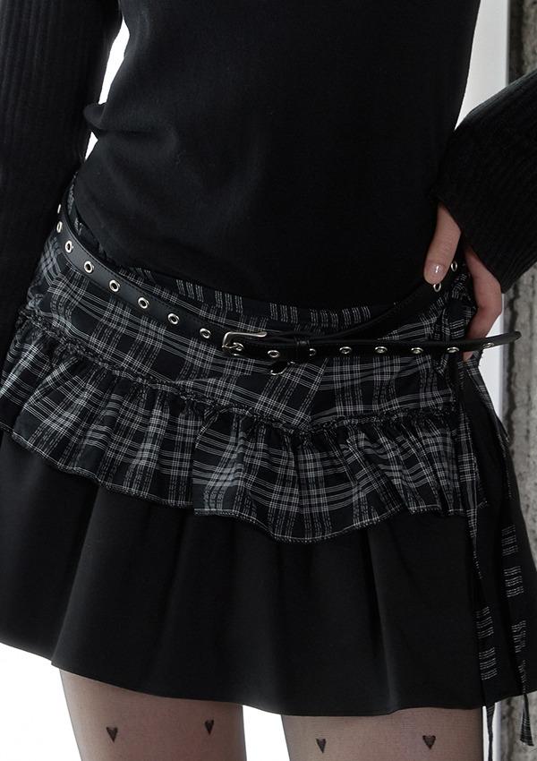 BUDDY SIMPLE EYELET BELT_BLACK