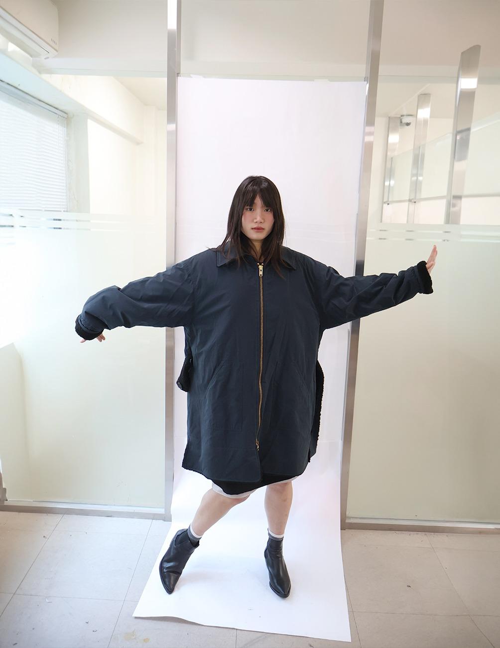 Reversible teddy coat