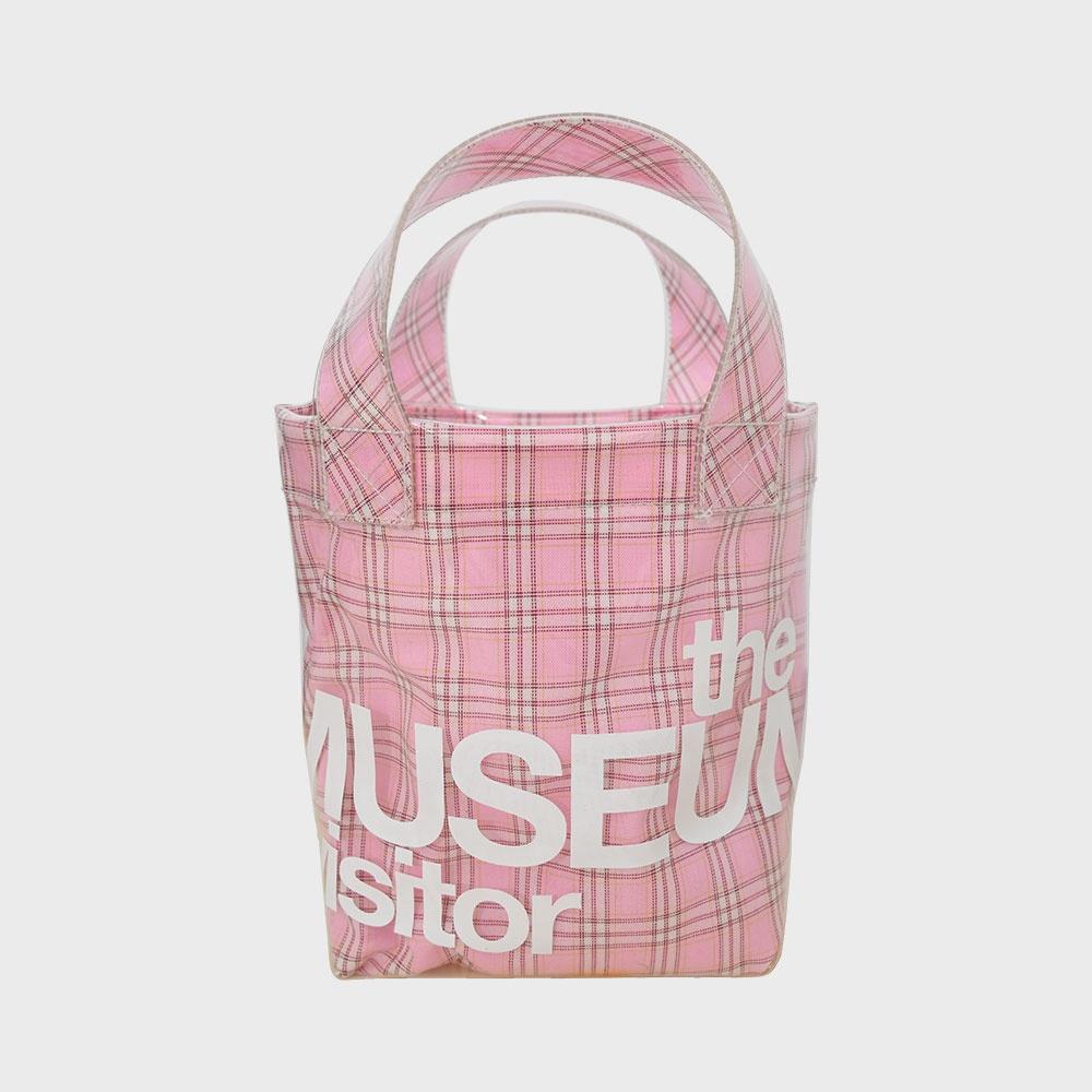 PVC CHECK BAG (PINK)