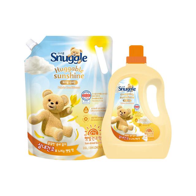 스너글 햇빛건조향 섬유유연제 허거블 선샤인 1.8L + 2.6L