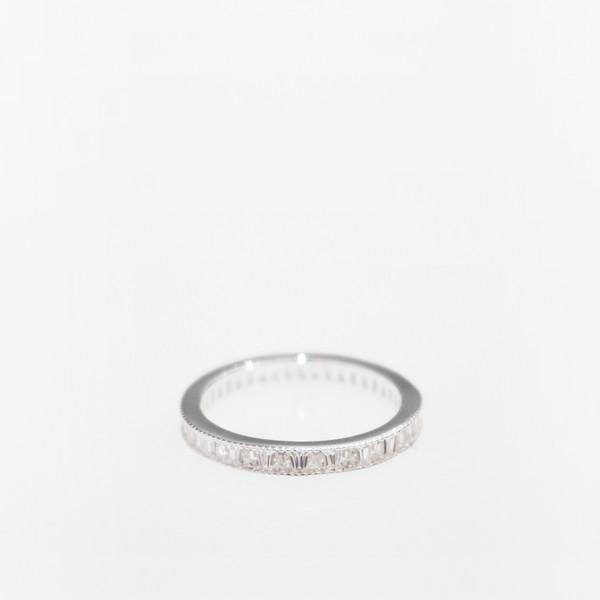 Classic Tennis Cubic Ring (Silver 925)