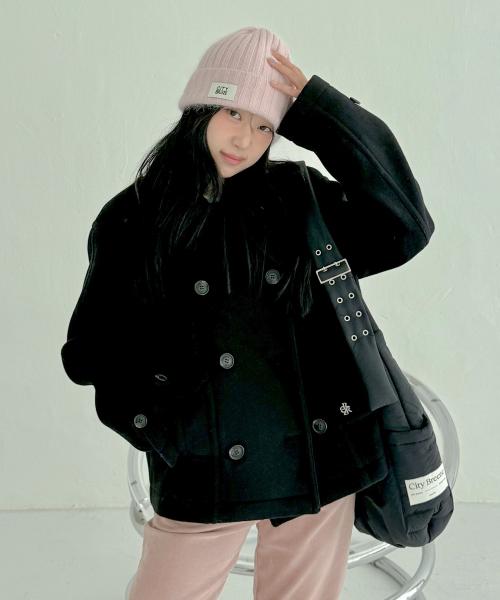 울 더블 브레스트 코트_4COLORS