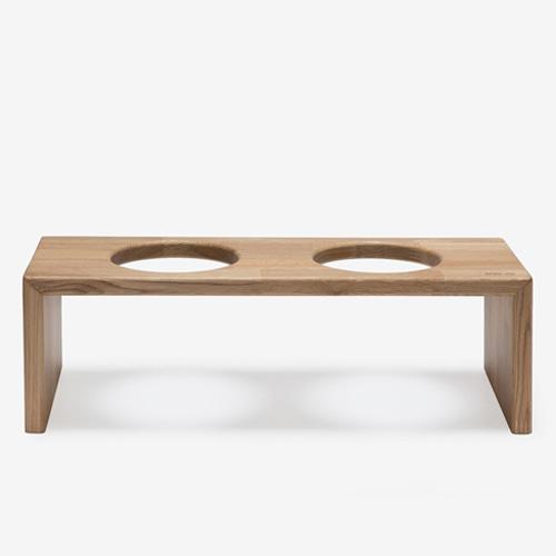 BRIDGE TRAY 2 H0LE 20CM - OAK/MERBAU