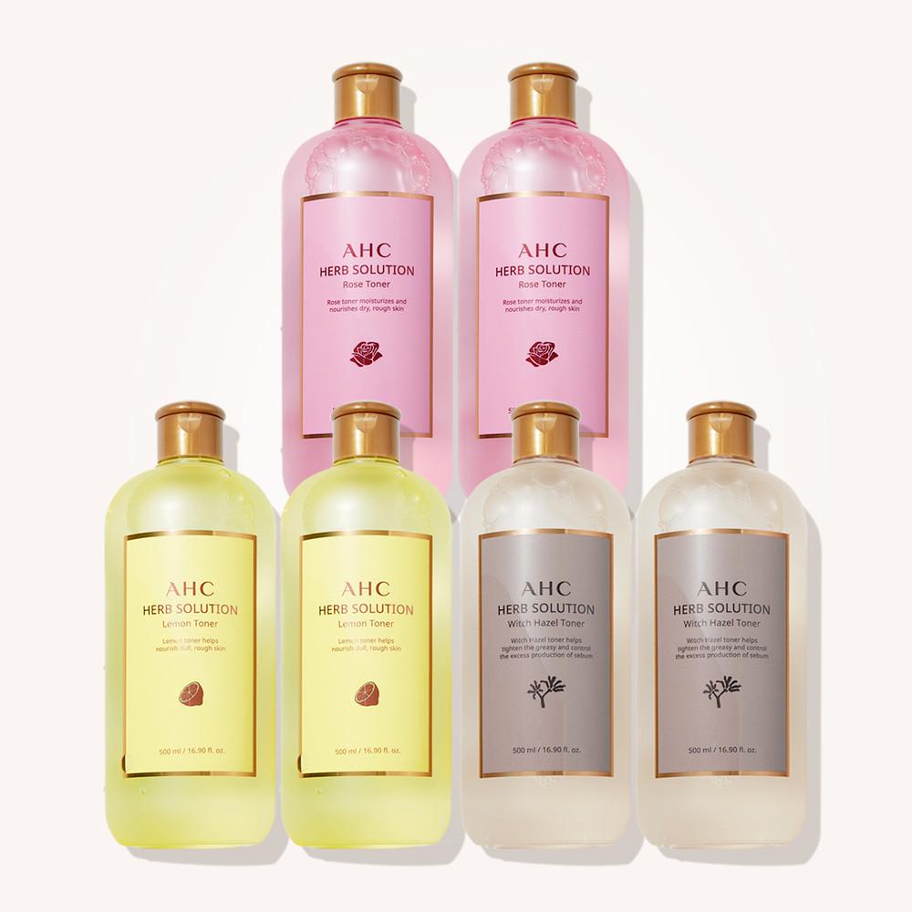 AHC 허브솔루션 대용량 토너 500ml+500ml (3종 중 택1)