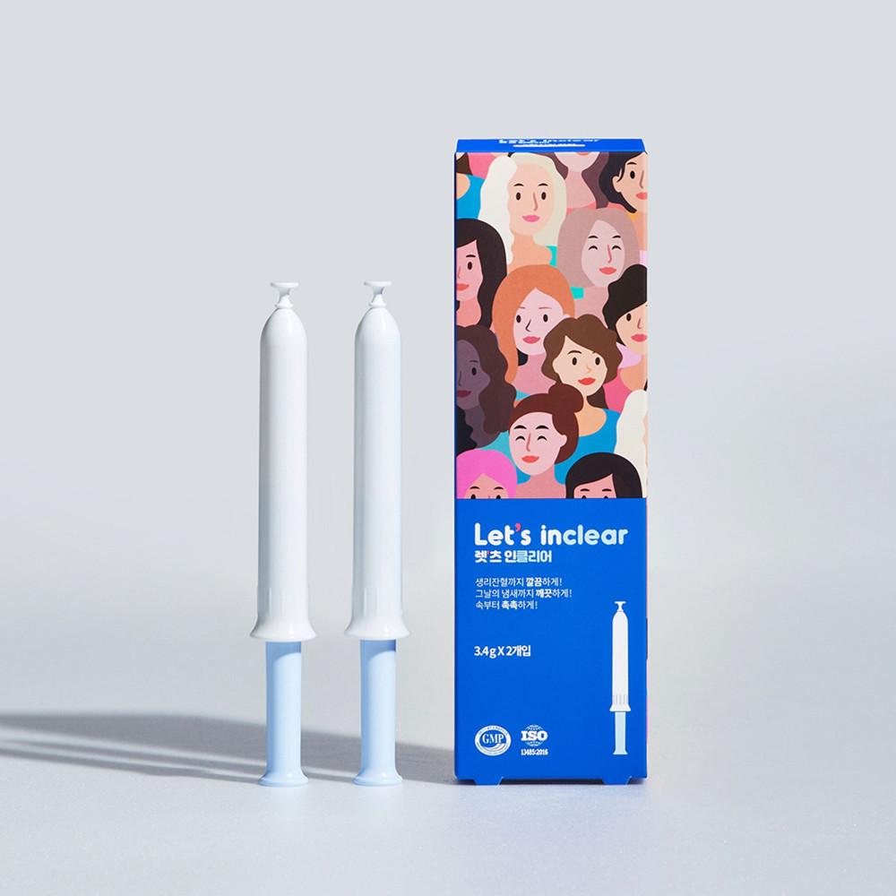 [의료기기] 렛츠인클리어 2개입 질세정기 생리잔혈까지 깔끔하게