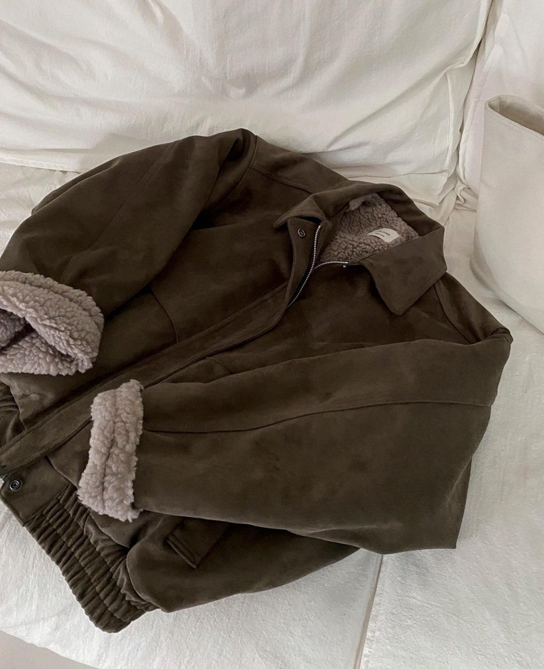 덤블 안감 스웨이드 점퍼 (2color)