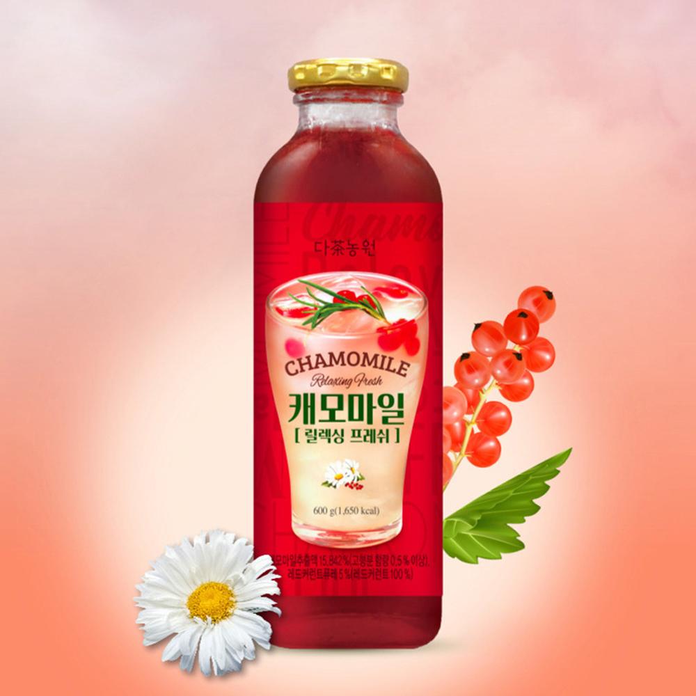 다농원 캐모마일 릴렉싱 프레쉬 시럽 600ml 캐모마일 릴렉서