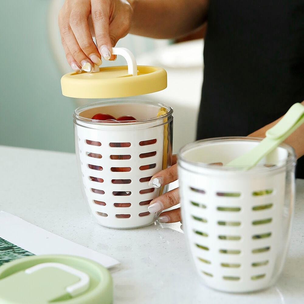 후르츠팟 샐러드통 밀폐용기 과일 도시락통 밀프랩 런치박스