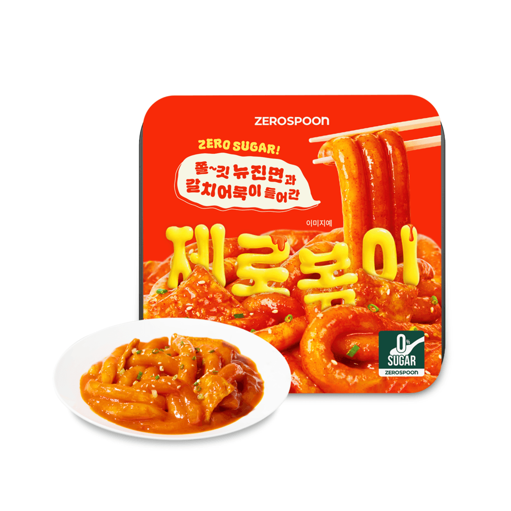 제로볶이 무설탕 뉴진면 떡볶이 240g*3팩