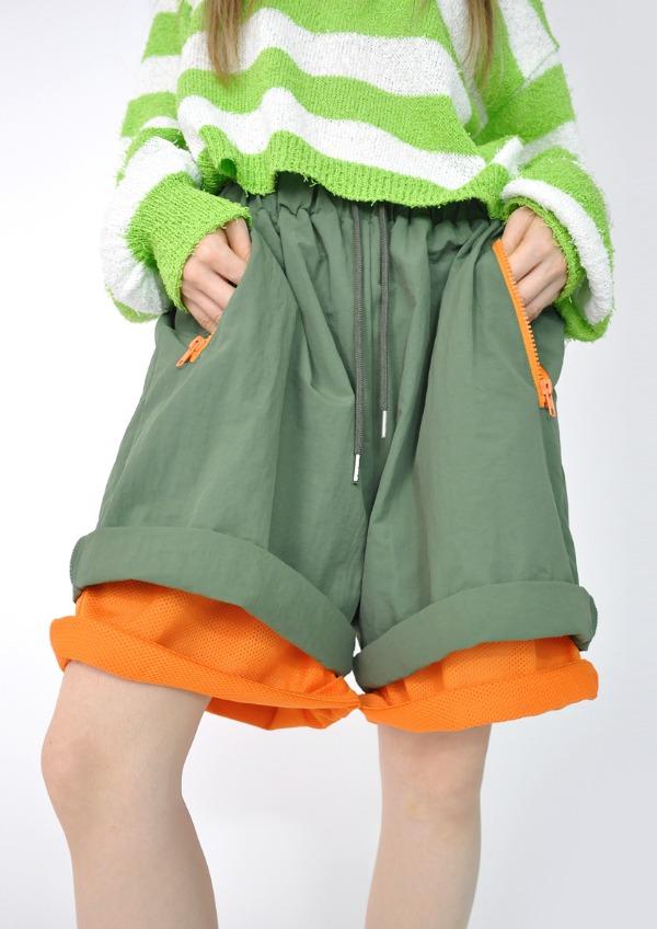 layering mesh shorts(3color)