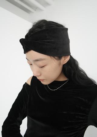 twist corduroy hair band (4colors)