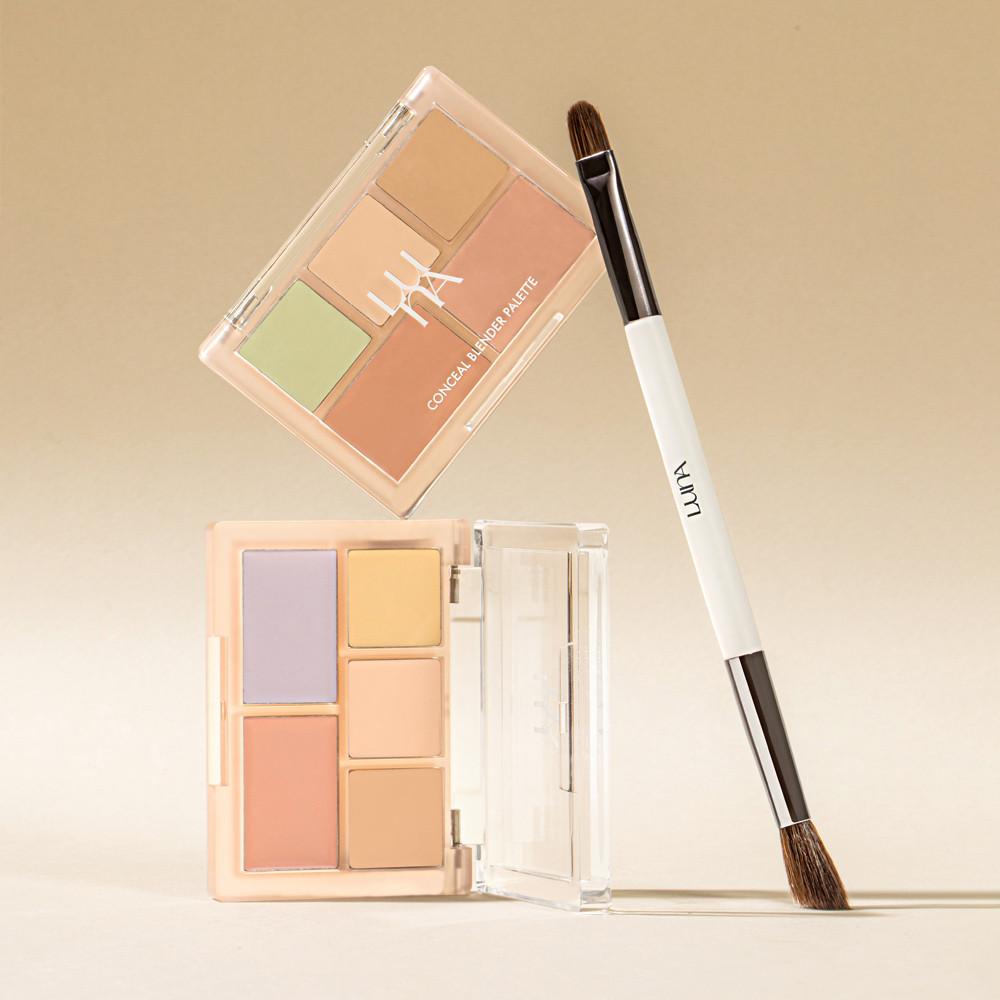 루나 컨실 블렌더 팔레트 6g + 듀얼 브러쉬 기획 + 미니코렉터 증정