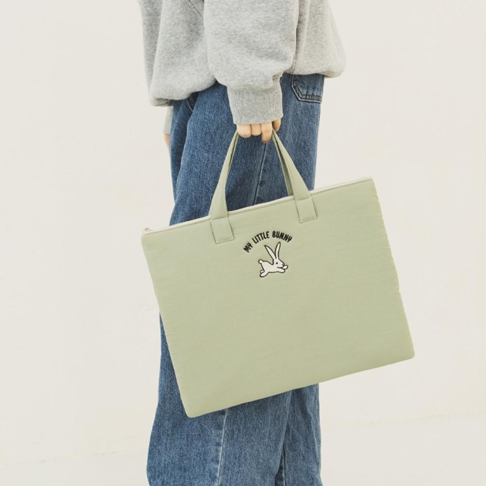 노트북 파우치 가방 13인치 15인치 맥북 그램 손잡이 리틀버니 토끼