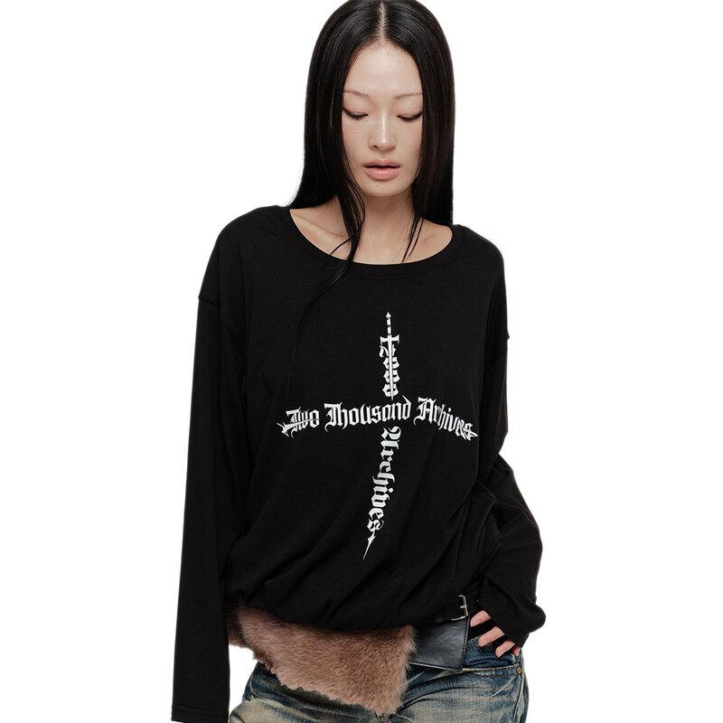 [11/11일 예약 배송] DAGGER DRAPED T-SHIRT (BLACK)