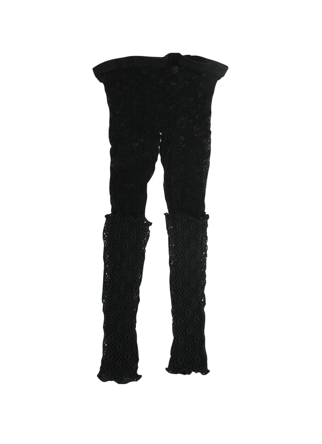 Leptilian Open Toe Tights / Black