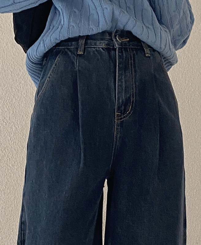 프리미엄 핀턱 데님 P -2type