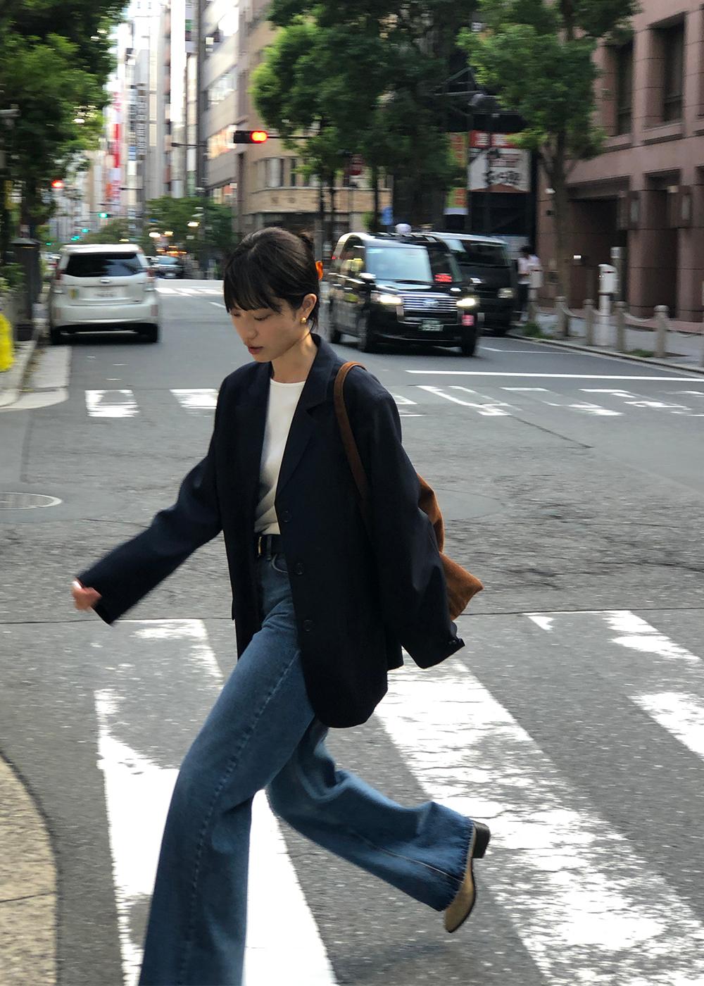 오버핏 싱글 자켓 (2 Colors)