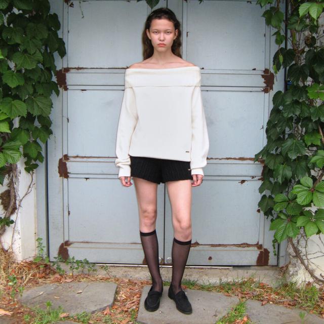 ANGORA KNIT SHORTS (BLACK)