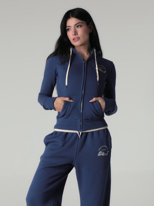 글로니(GLOWNY)  BOLD CROP ZIP UP (BLUE) - 사이즈 & 후기 | 무신사