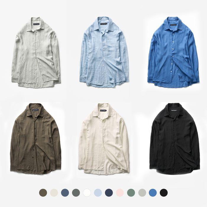 스테디 썸머 플리츠 오버 셔츠_12 Color