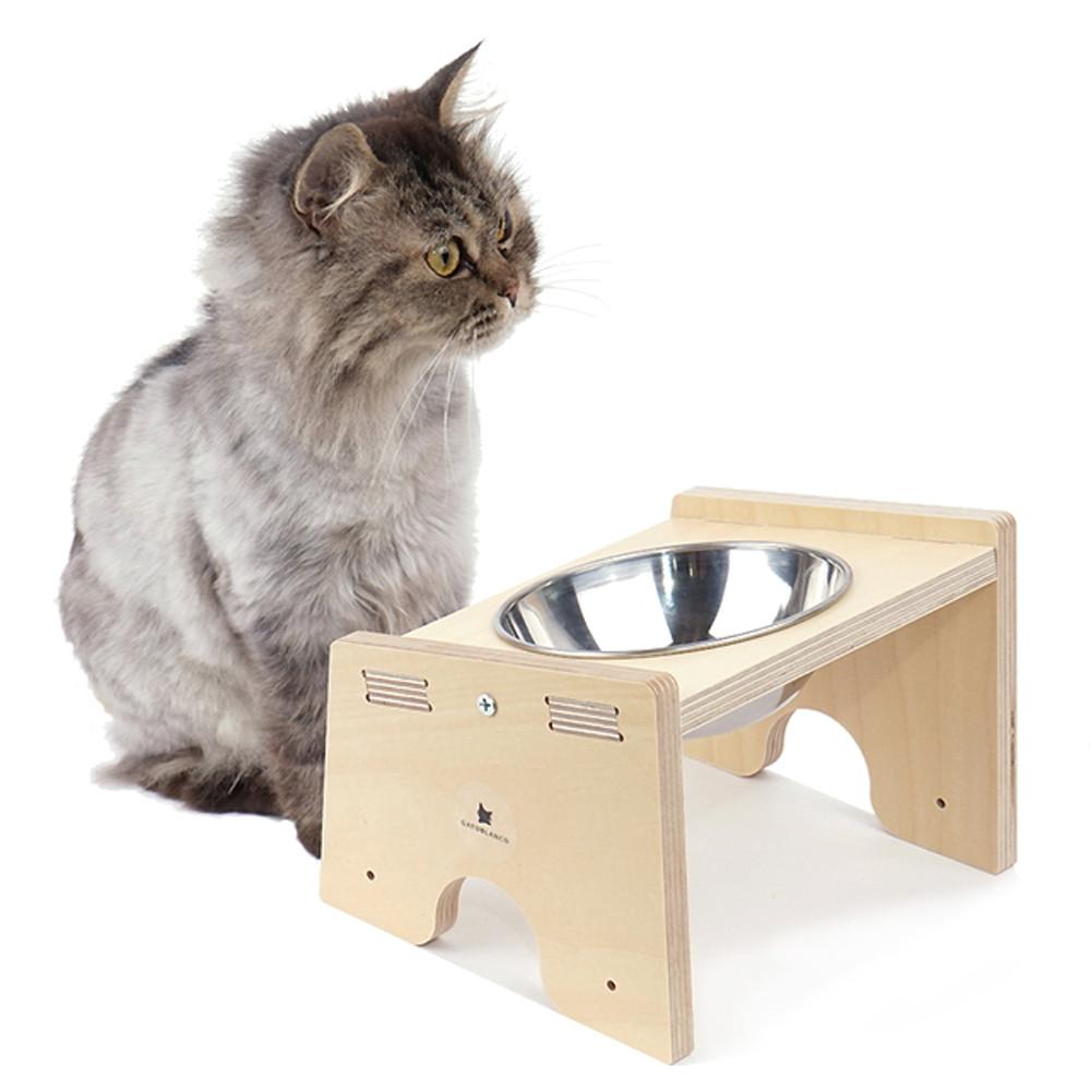 원목 강아지 고양이 식탁 식기 밥그릇 수반