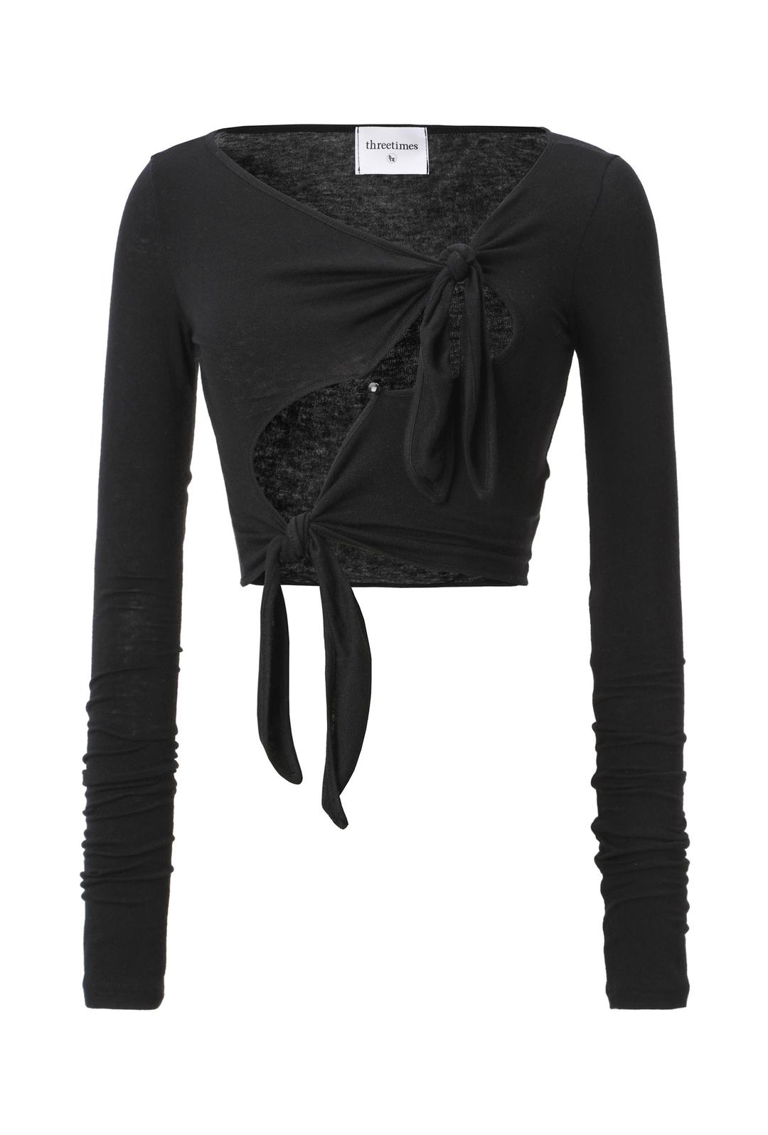 Tied one button cardigan