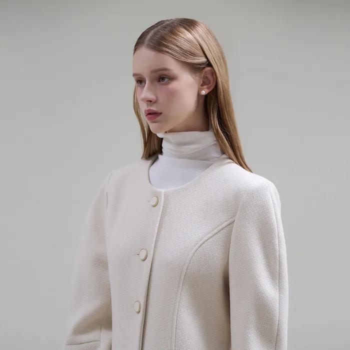 Amy boucle Tweed jacket [Ivory]