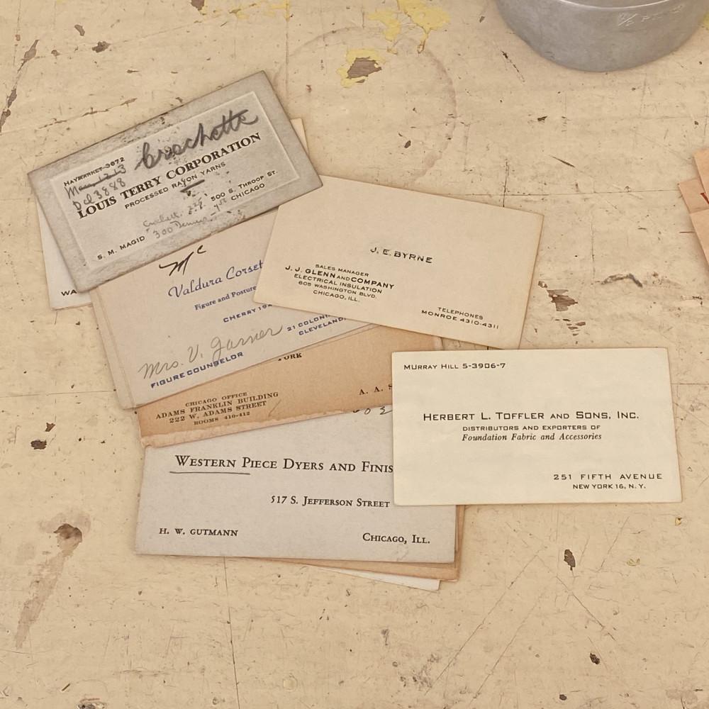 1930-1960 빈티지 명함, 비지니스 카드 (9종류)