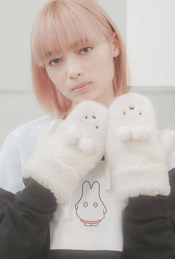 Merry Jenny miffy 모코모코 미피 벙어리 장갑 여성장갑 여자장갑