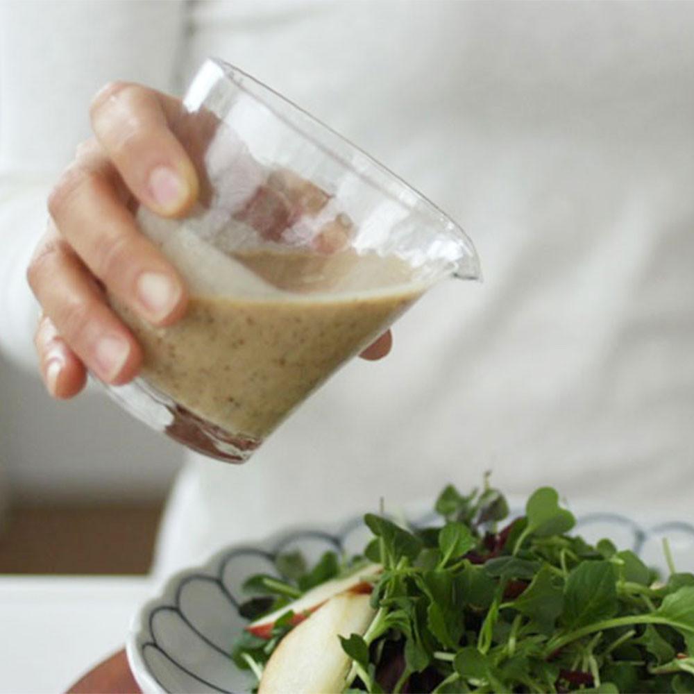 도요사사키 유리 드레싱포트 소바컵 샷글라스 시럽잔 멀티저그 홈카페유리컵 언더락잔