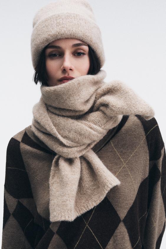 턴업 니트 비니