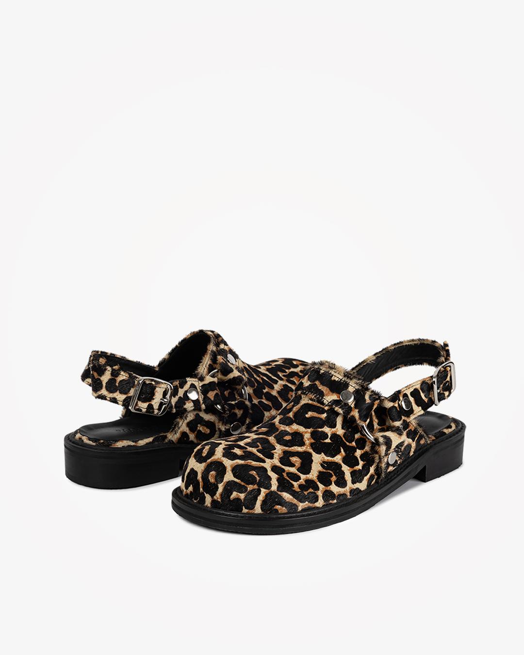 PP SIGNATURE BIKER CLOGS (LEOPARD)