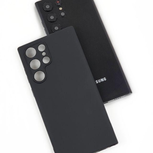 (카메라보호)갤럭시 S22 플러스 울트라 제트블랙 슬림핏 스킨 케이스