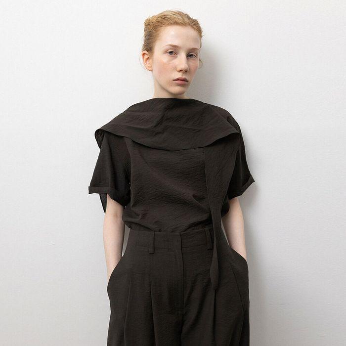 [6차 리오더] Scarf Blouse_Black