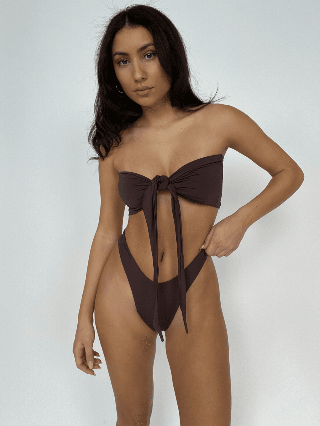 The Leo Top / Espresso - X SMALL