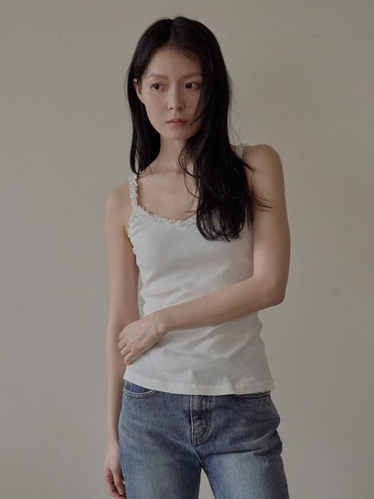 Lace Frill Sleeveless (3 Colors)