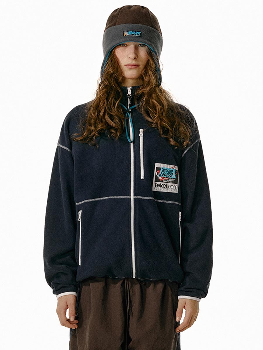 Secondary Noise Fleece Jacket Navy
