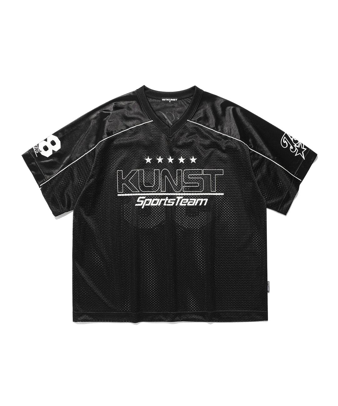 mesh football jersey_black