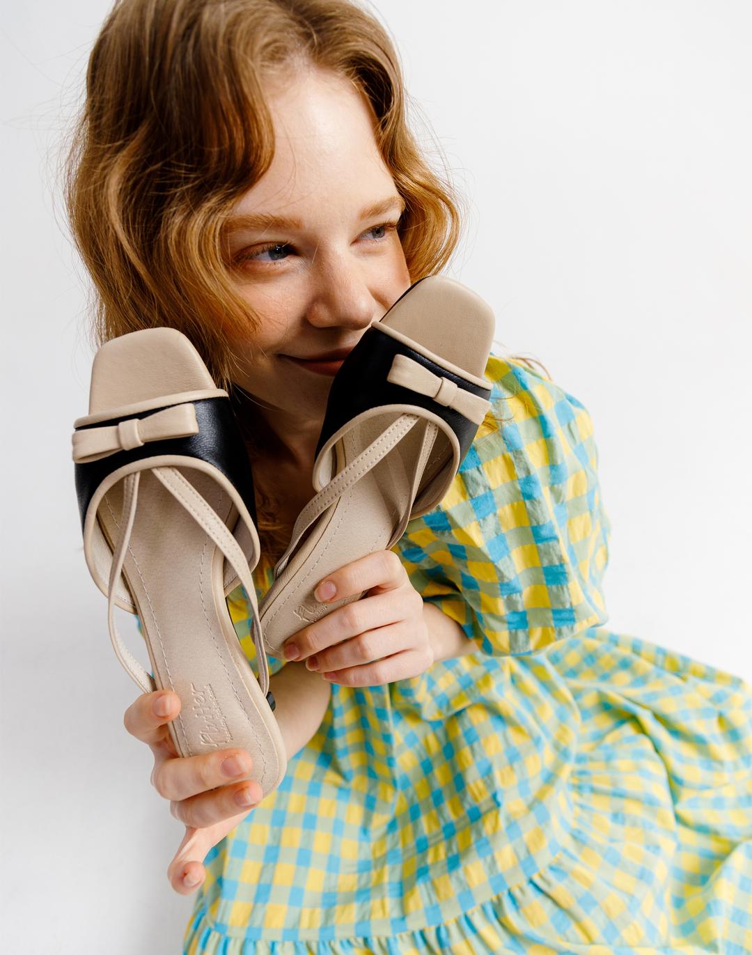 [플러터] Dainty Ribbon Slipper (Black)