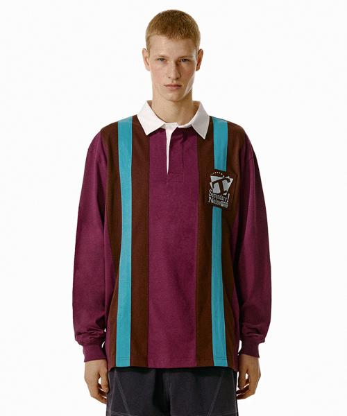 T37 Overtone Rugby Shirt Burgundy