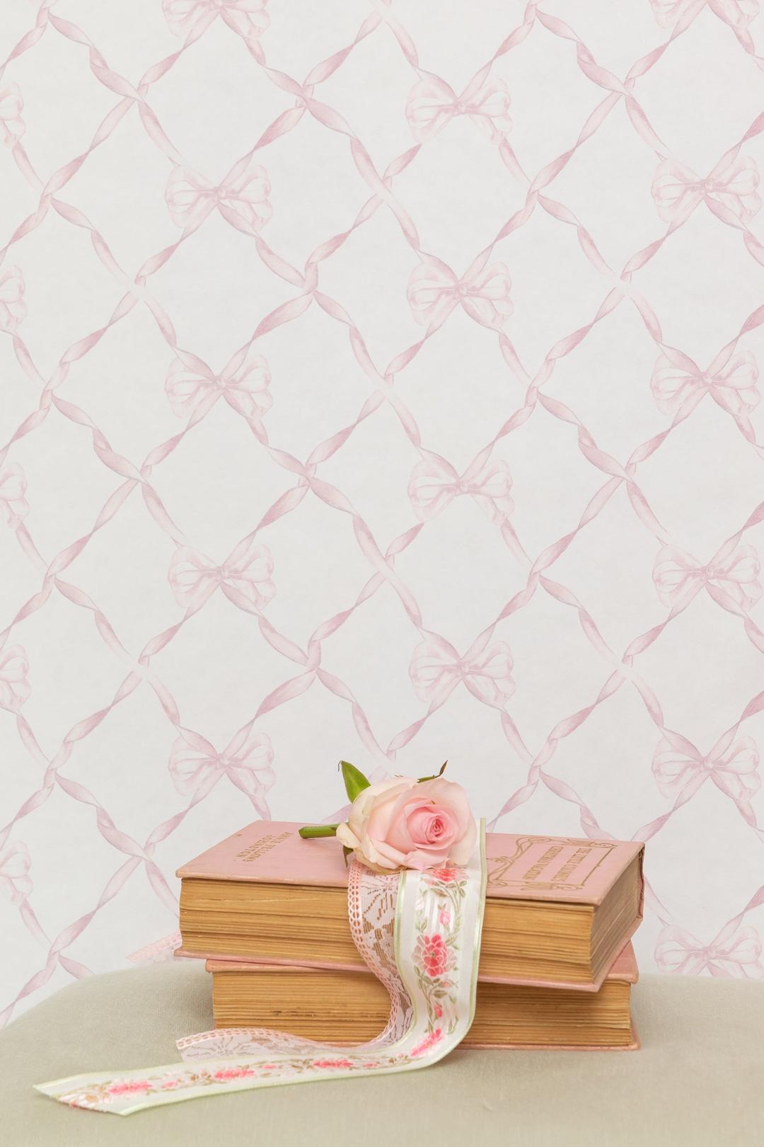 Baby Bow Wallpaper - FADED PRIMROSE / O/S