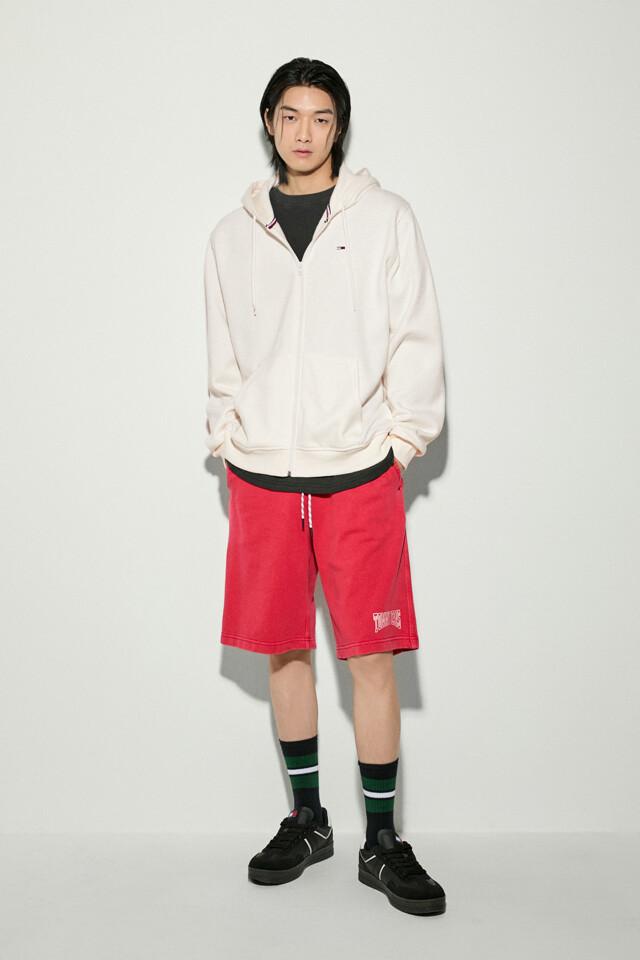 플래그 레귤러 후드 집업