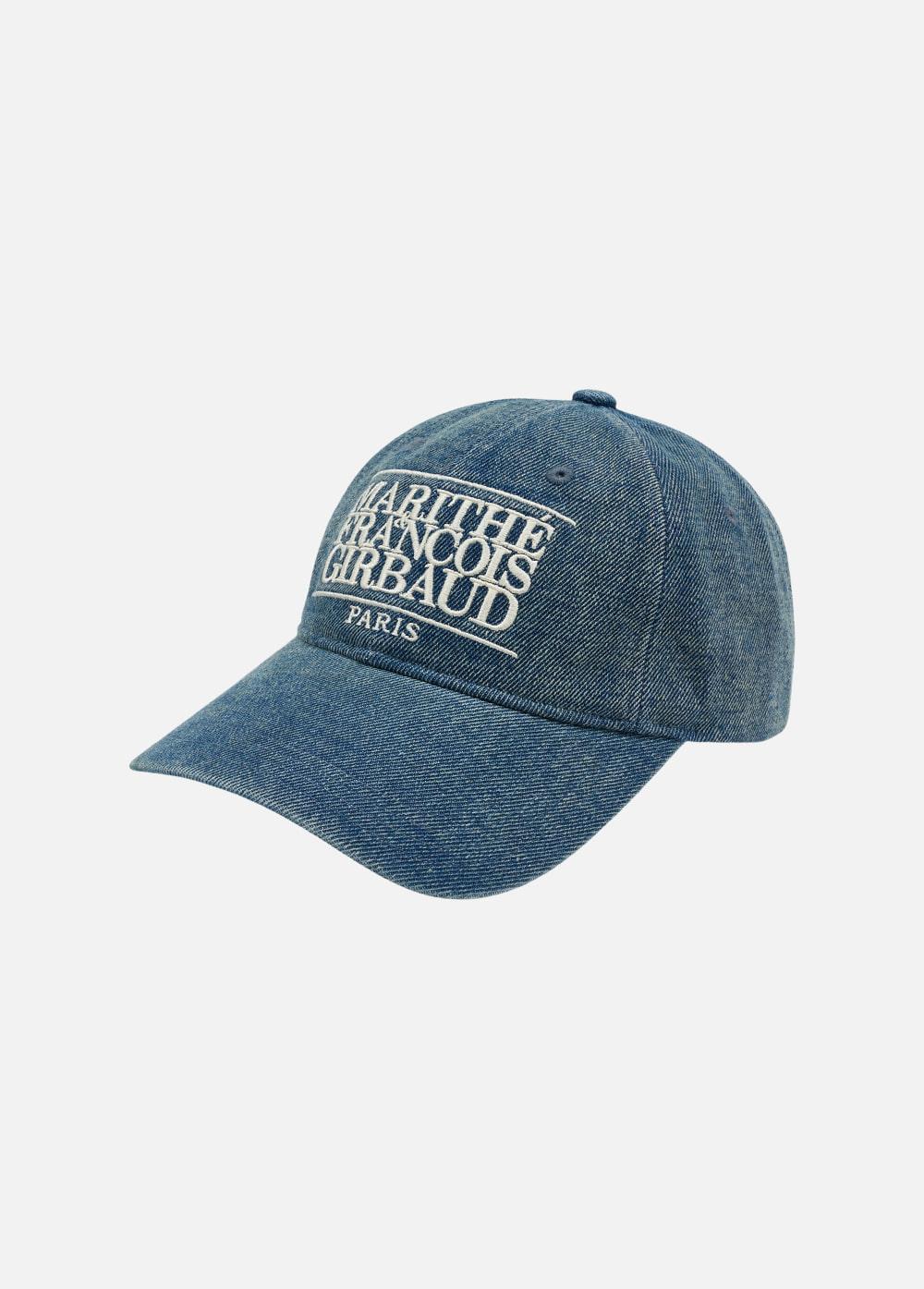 DENIM WASHING CLASSIC LOGO BALL CAP blue