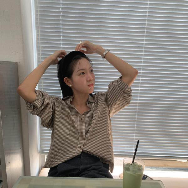 • [early autumn🍂] Sienne check shirt