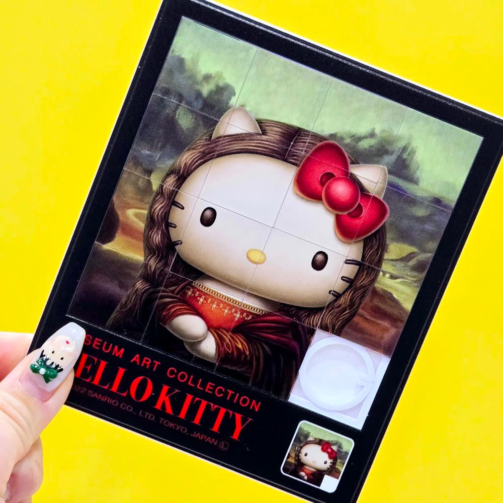 산리오 헬로 키티 명화 뮤지엄 아트 슬라이드 퍼즐 (모나리자)