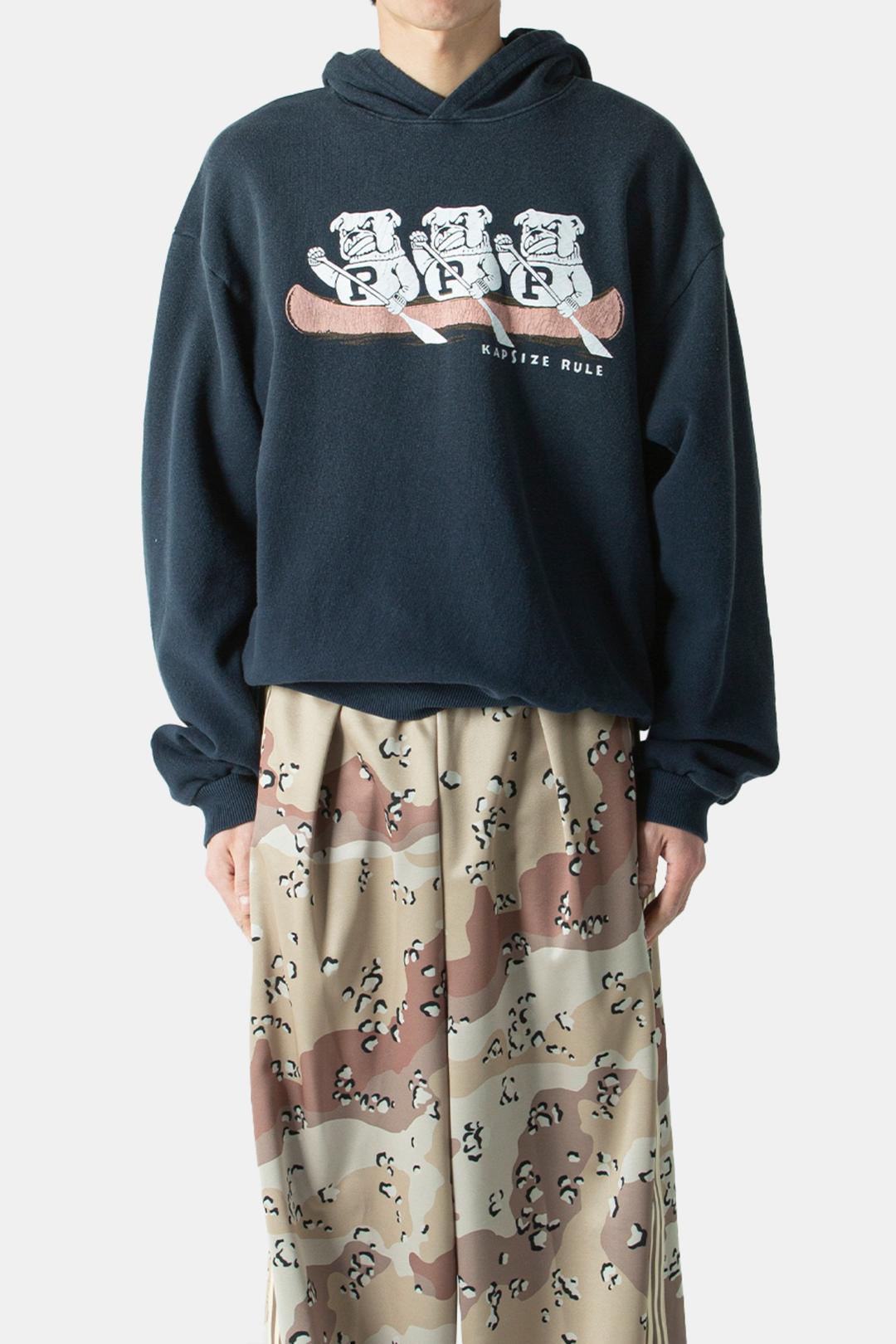 SWT KNIT HOODIE ("P\" BULLDOG) NAVY