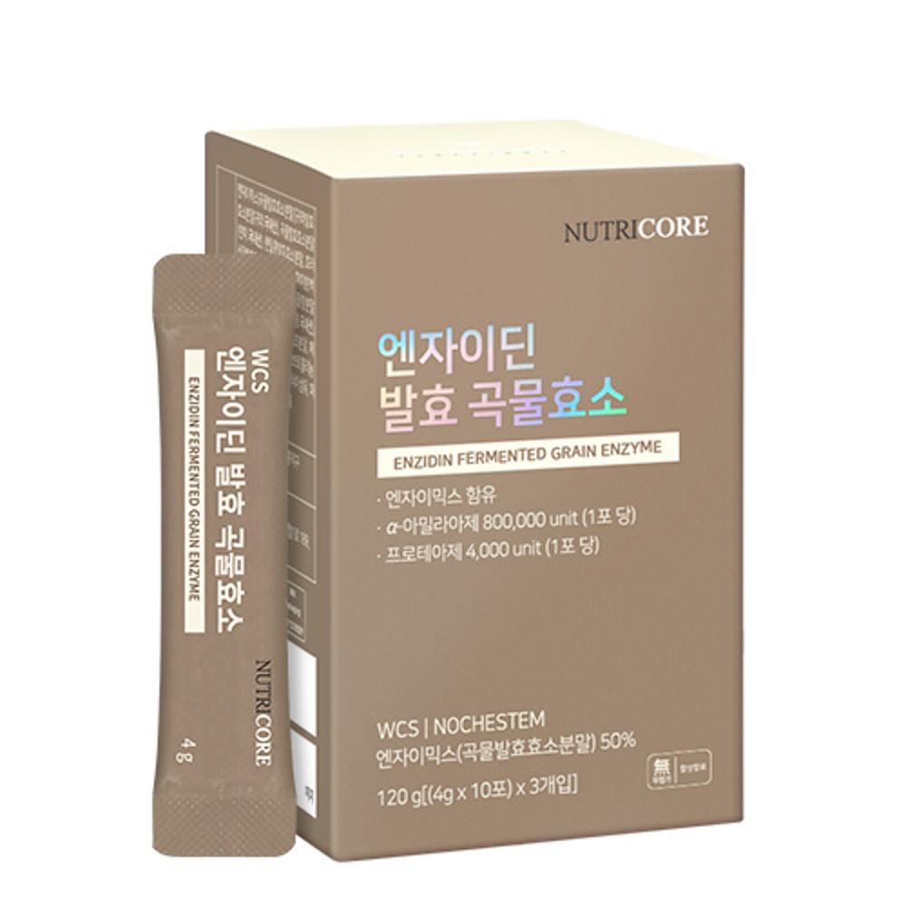 뉴트리코어 WCS 엔자이딘 발효 곡물효소 4g x 30포 [원산지:상세설명에 표시]