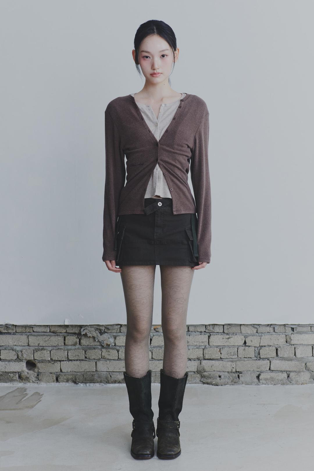 SECRET 2WAY CARDIGAN brown